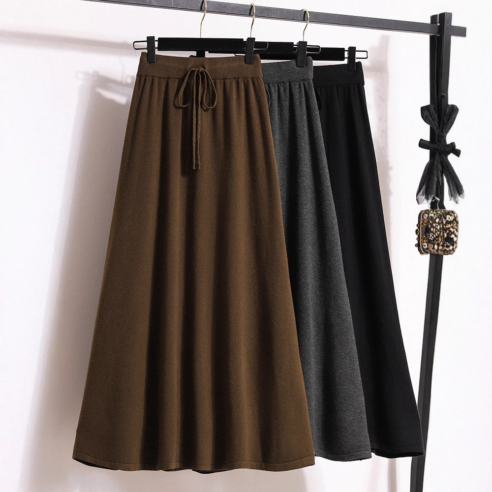 Damen Langer, schwingender Freizeitrock Shop Nory