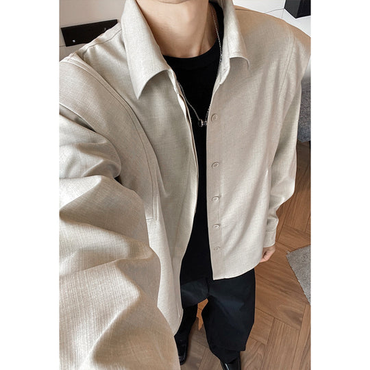 Herren Modische Hemdbluse mit strukturiertem Design Shop Nory