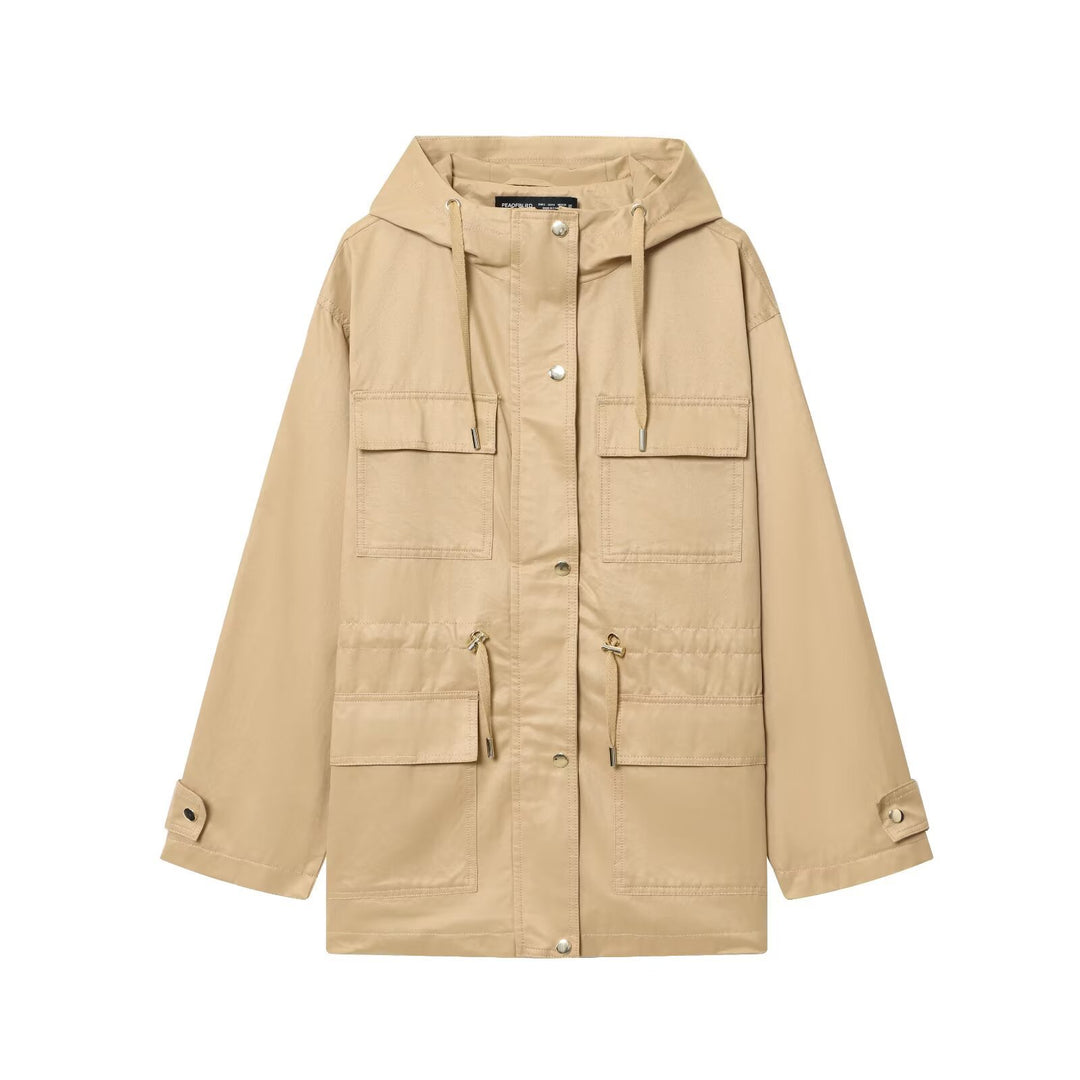 Damen Parka im Utility‑Stil mit Kapuze und Mehrfach‑Taschen Shop Nory