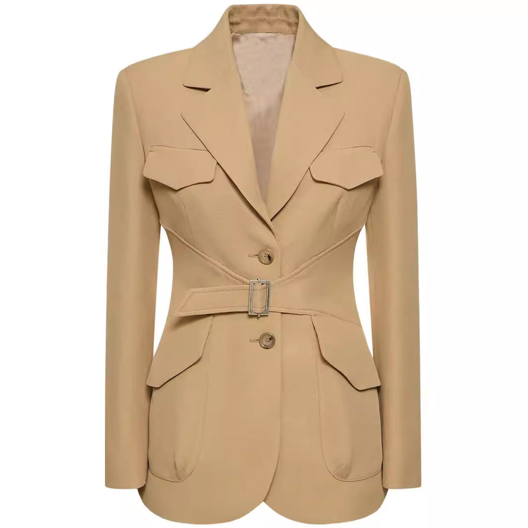 Damen Zweiteiliger Hosenanzug im Tailoring mit tailliertem Blazer und weitem Bein Shop Nory