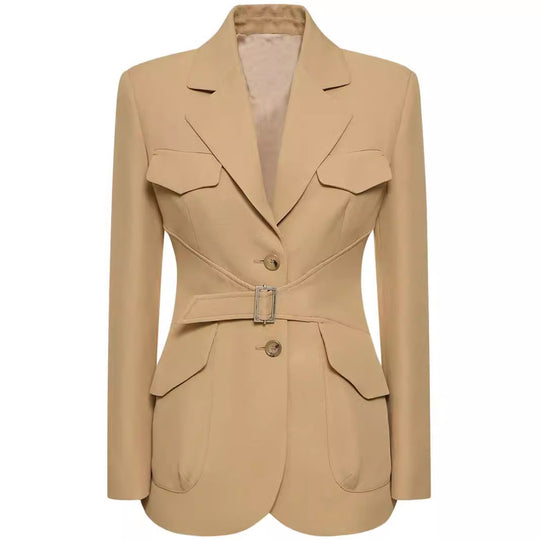 Damen Zweiteiliger Hosenanzug im Tailoring mit tailliertem Blazer und weitem Bein Shop Nory