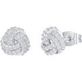 Damen Ohrstecker mit elegantem Knoten-Design und funkelnden Zirkonia Shop Nory