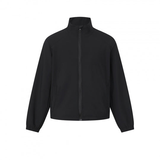 Unisex Leichte technische Kurzblousonjacke mit Stehkragen, verdecktem Reißverschluss und elastischen Bündchen Shop Nory