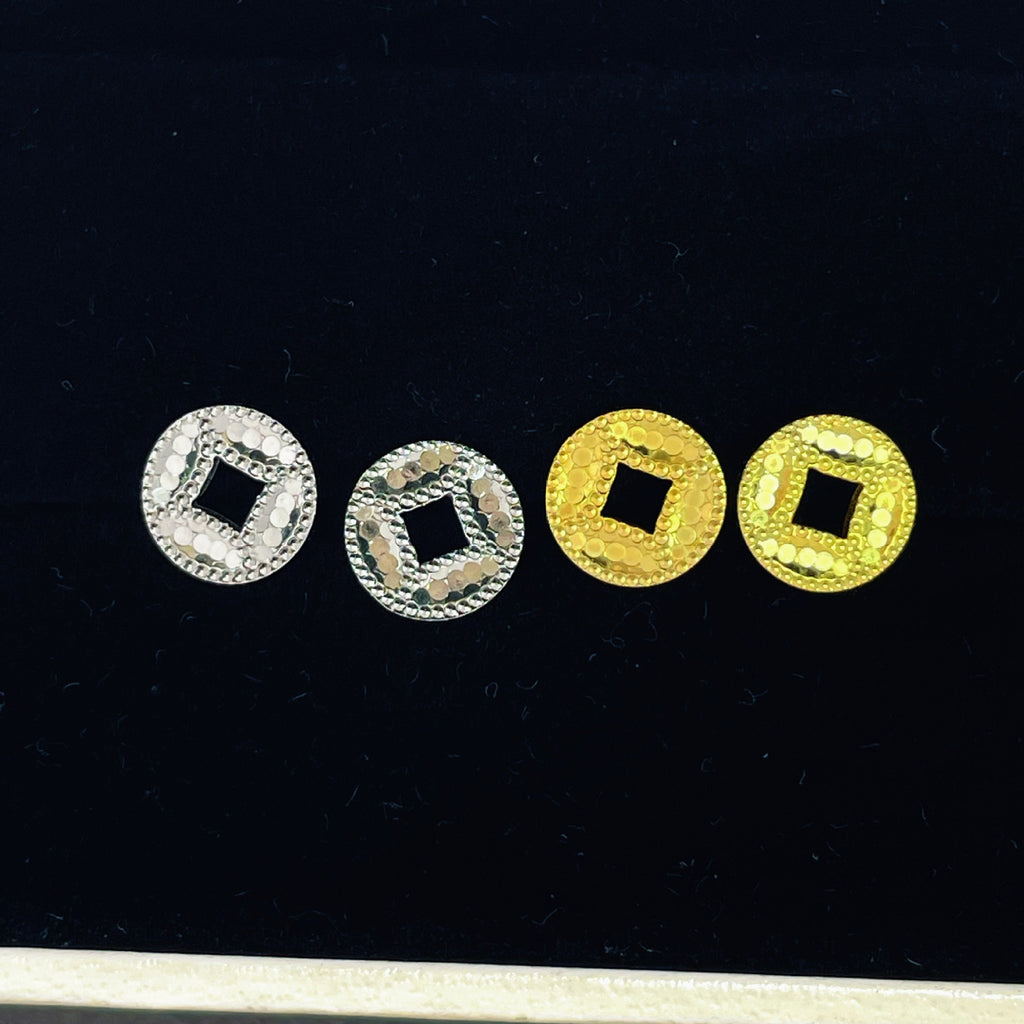 Damen Ohrstecker im geometrischen Design mit glitzernden Akzenten Shop Nory