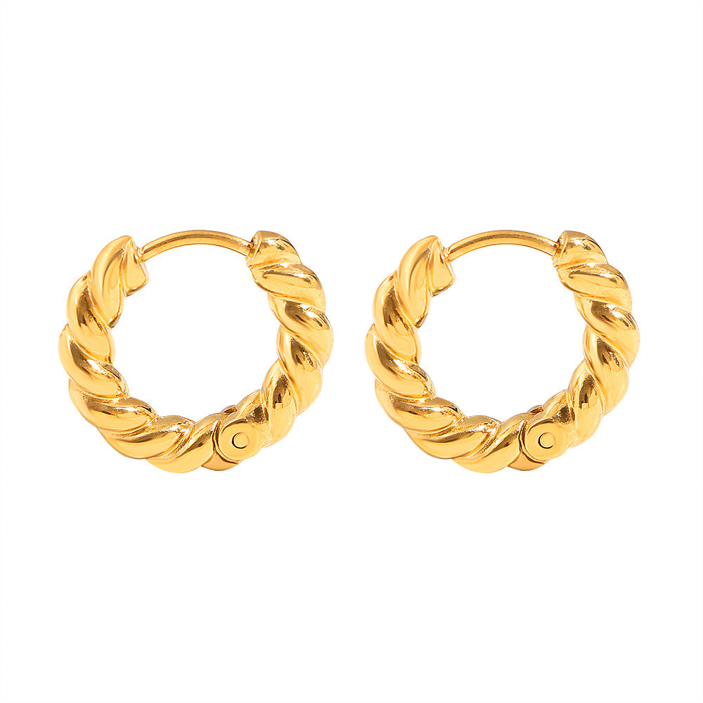 Frauen verdrehte Seil Design Creolen Shop Nory