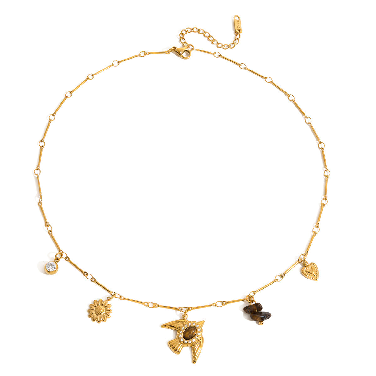 Damen Halskette mit charmantem Vogelmotiv und hypoallergenen Eigenschaften Shop Nory