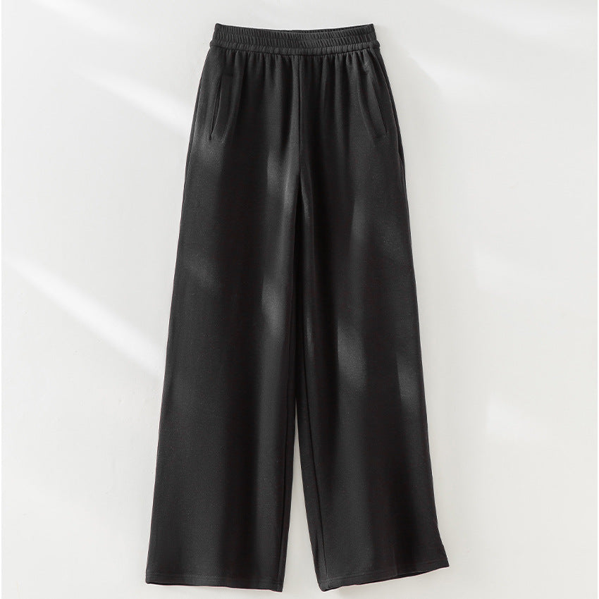 Damen weite Lounge-Hose mit elastischem Bund und Eingrifftaschen Shop Nory