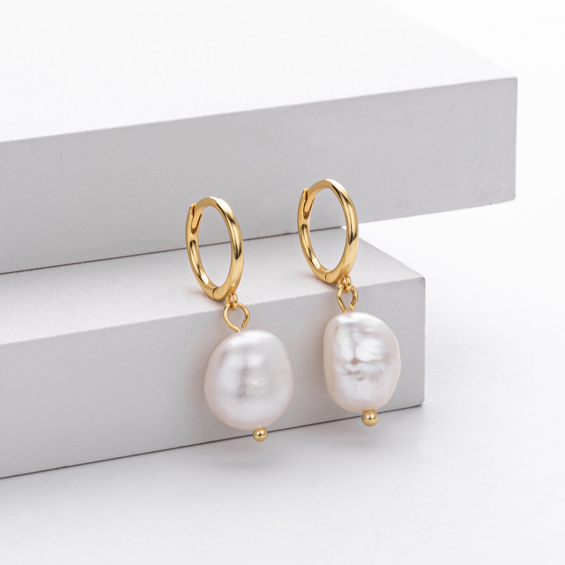 Damen Ohrhänger mit eleganten Perlen aus 925 Sterling Silber Shop Nory