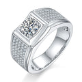Damen Ring mit funkelndem Hauptstein und luxuriösem Zirkonia-Besatz Shop Nory