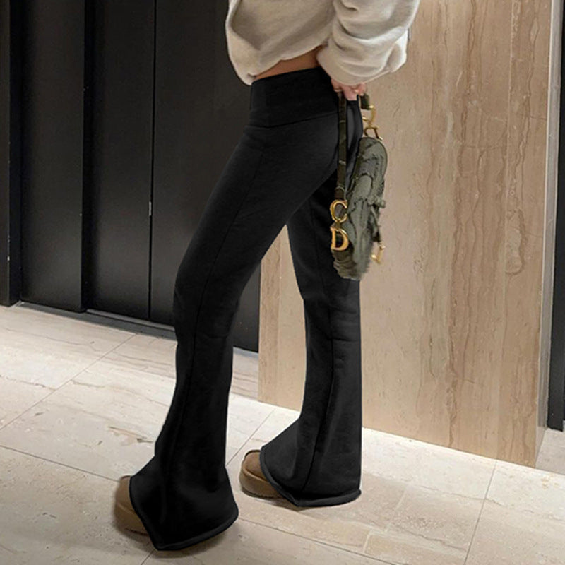 Damen Leggings mit ausgestelltem Bein
