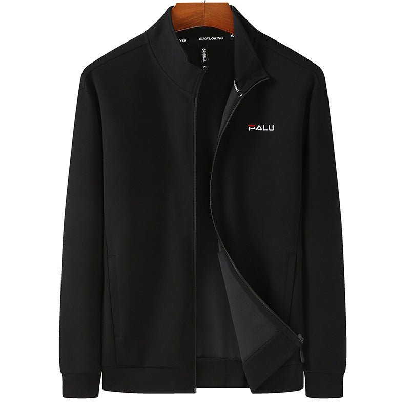 Herren Softshell-Trainingsjacke mit Stehkragen und durchgehendem Reißverschluss Shop Nory