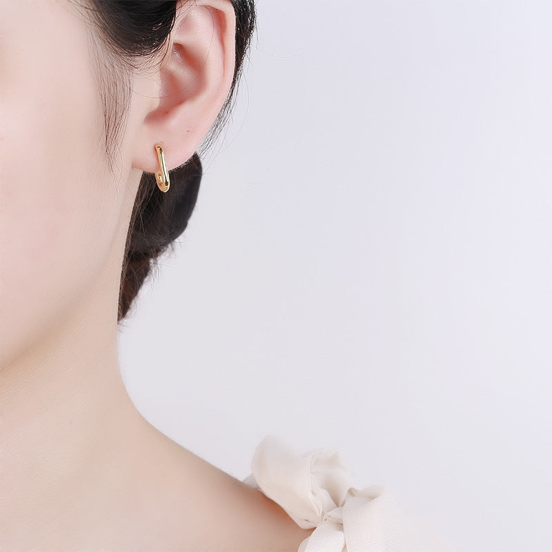 Damen Creolen im modernen Design mit eckiger Form Shop Nory