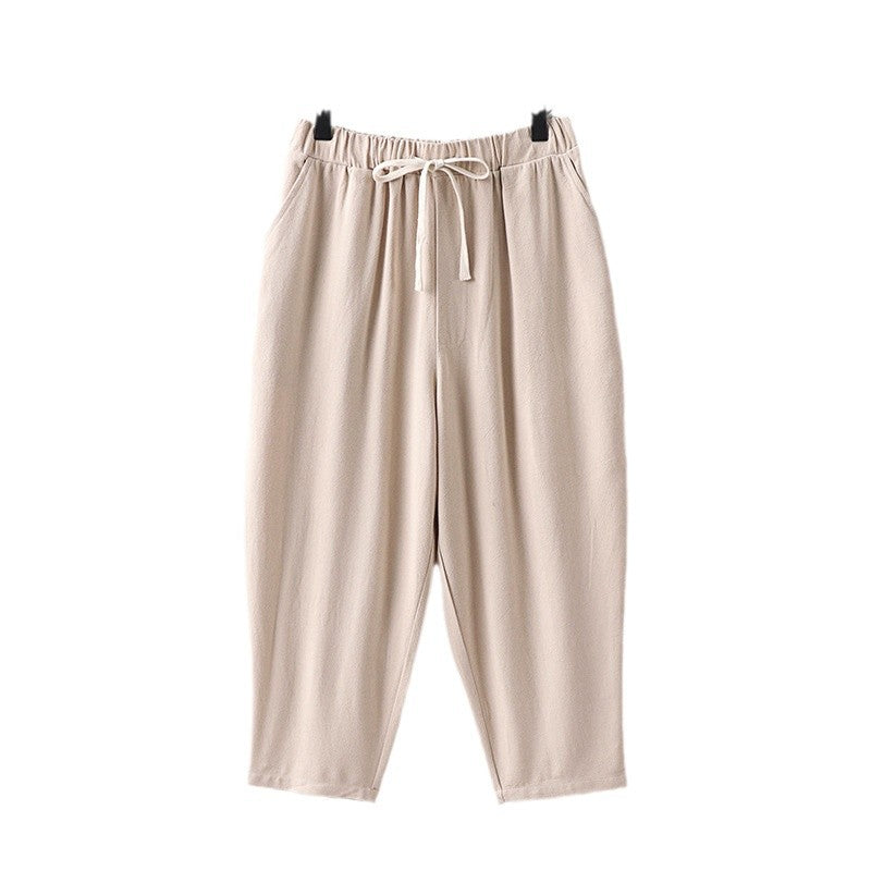 Damen Lässige Jogginghose mit Zugband und weitem Bein Shop Nory