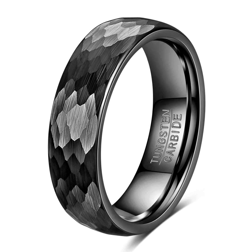 Herren Ring aus Wolframkarbid mit strukturiertem Oberflächenfinish Shop Nory