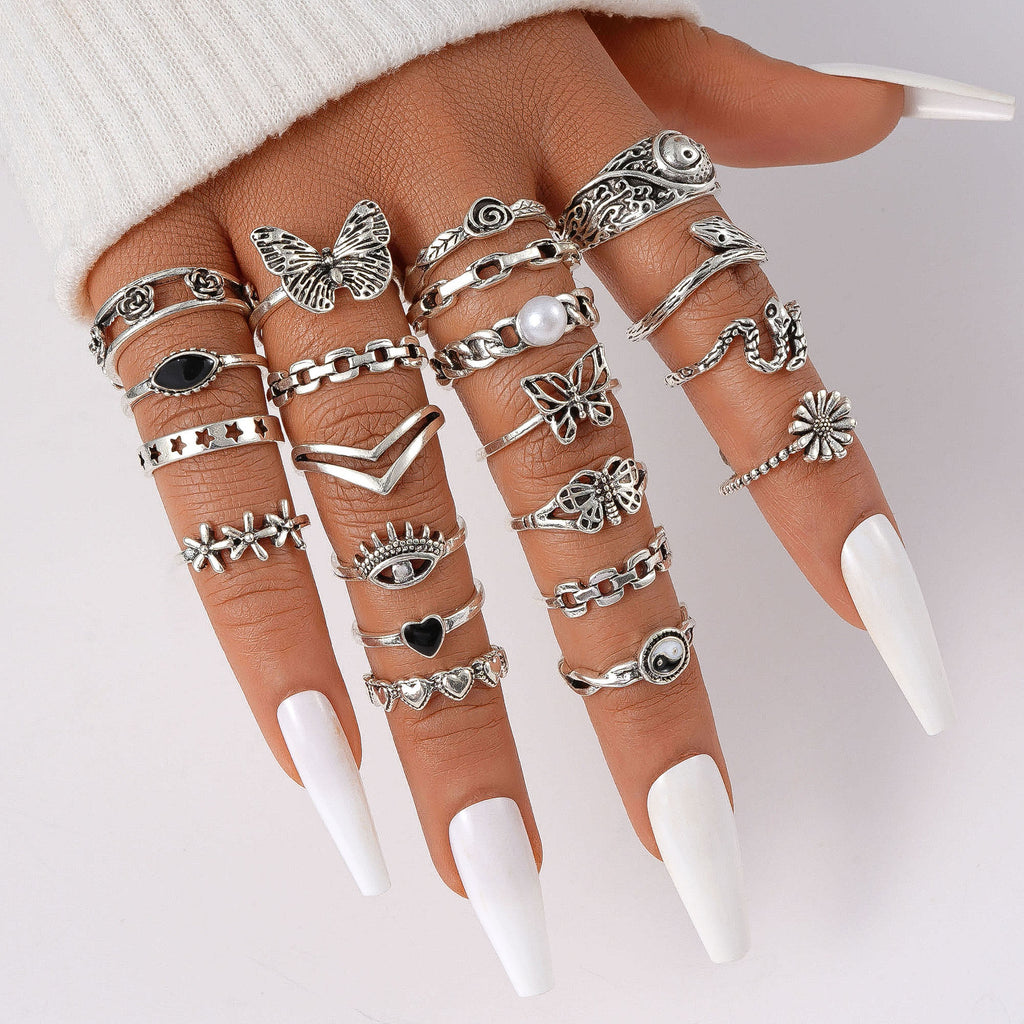 Damen Ring-Set mit verspielten Designs und filigranen Details Shop Nory