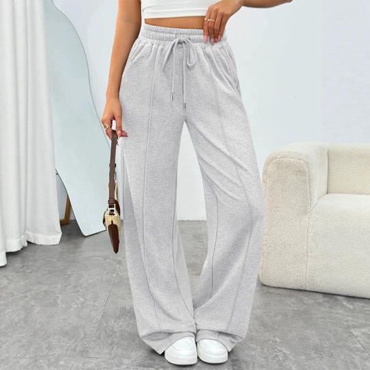 Damen nan komfortable High-Waist Jogginghose mit Kordelzug und tiefen Eingrifftaschen Shop Nory