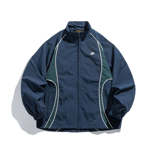 Unisex Leichte Boxy-Trackjacke mit Kontrastpaspeln Shop Nory