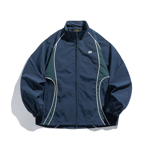 Unisex Leichte Boxy-Trackjacke mit Kontrastpaspeln Shop Nory