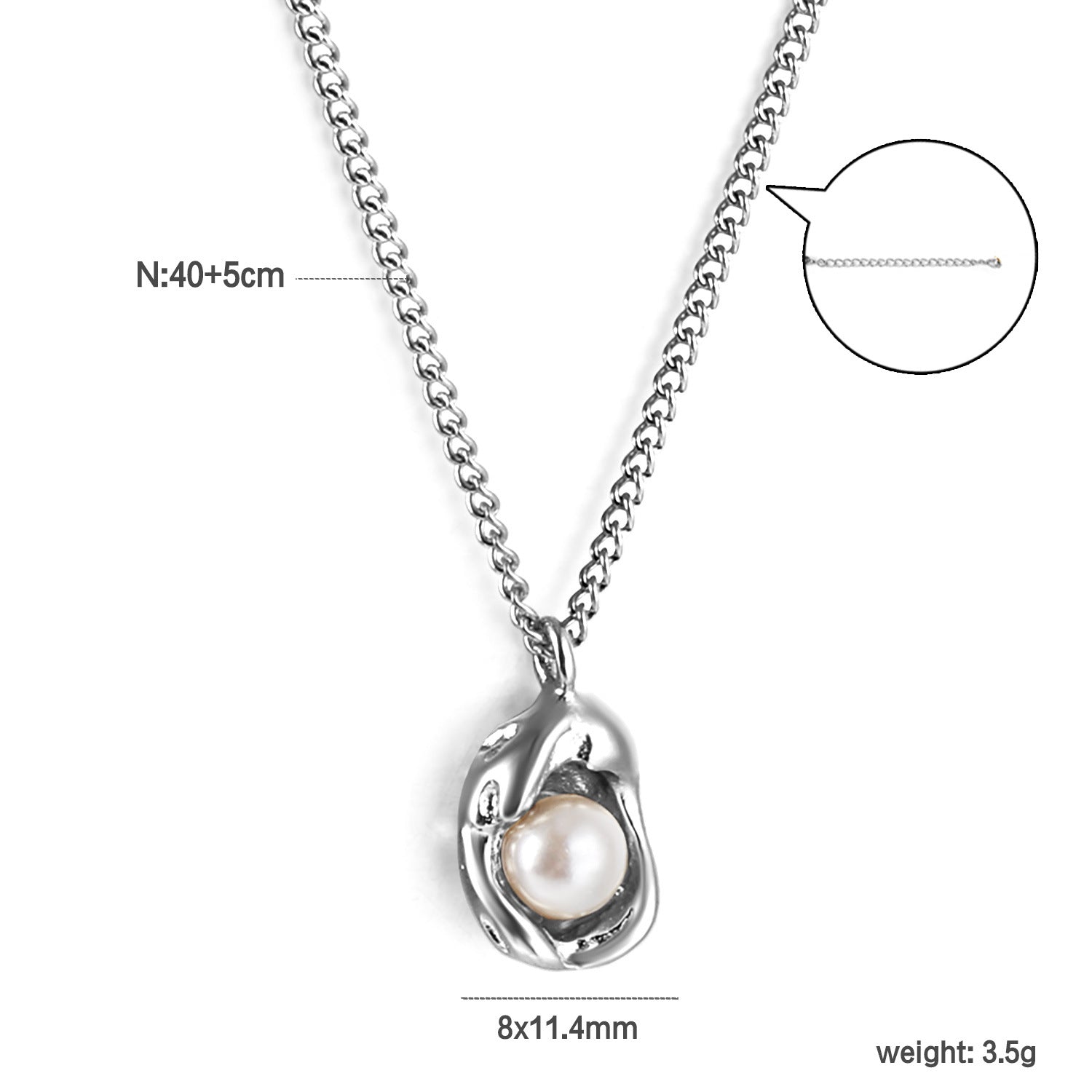 Damen elegante Halskette mit funkelndem Anhänger aus Edelstahl und goldplattierter Kette Shop Nory