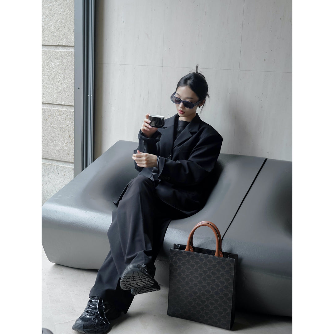 Damen Lockeres Tailoring-Sakko im Oversize-Cut mit fallender Schulter Shop Nory