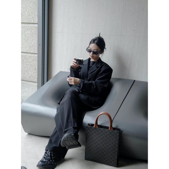 Damen Lockeres Tailoring-Sakko im Oversize-Cut mit fallender Schulter Shop Nory