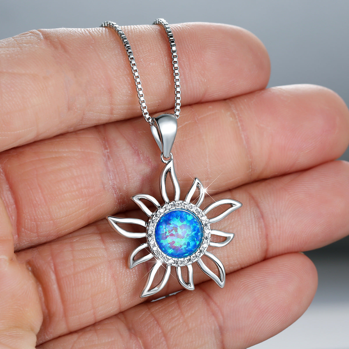 Damen Sonnenblumen-Halskette Shop Nory