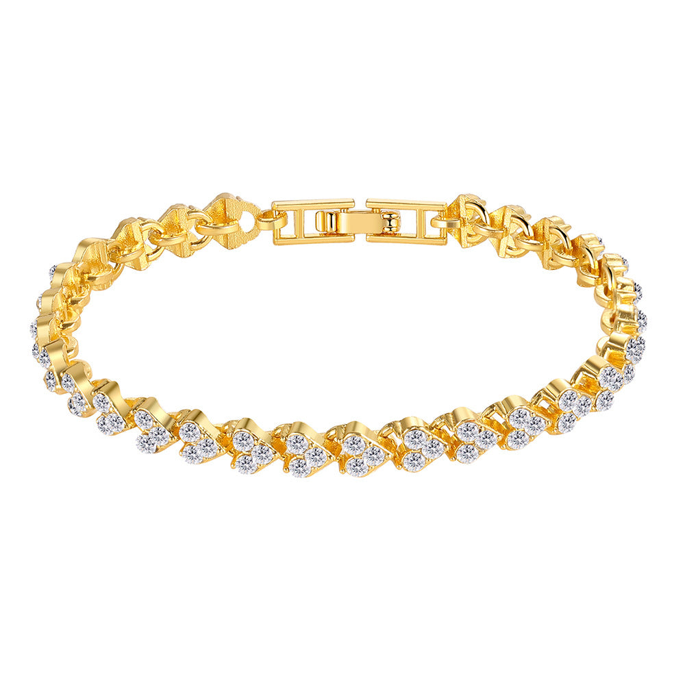Damen Armreifen mit funkelnden Zirkonia Steinen Shop Nory