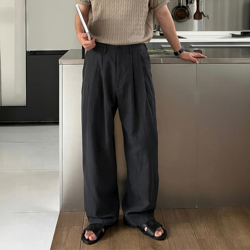 Herren Elegante und lässige Hochbundhose Shop Nory