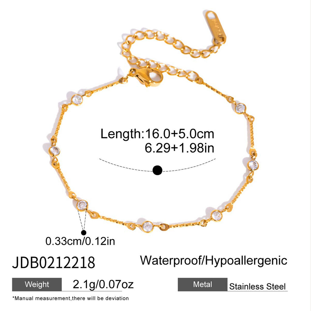 Damen filigranes Armband mit funkelnden Zirkonia Shop Nory