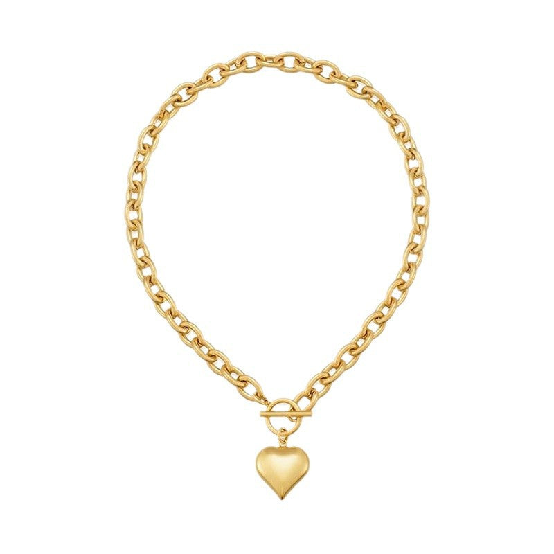 Damen Halskette mit hohem Glanz und einzigartigem Herzanhänger Shop Nory