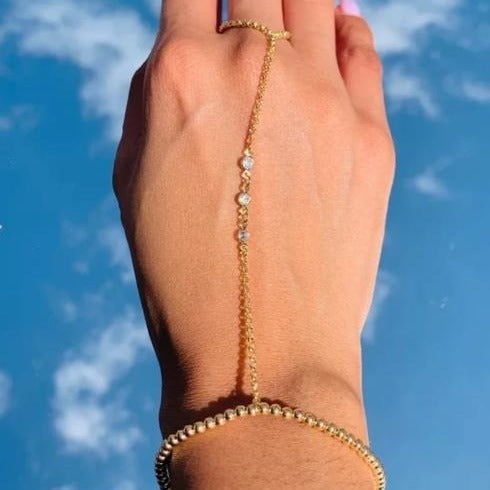 Damen Handkettchen mit funkelnden Zirkonia-Elementen Shop Nory