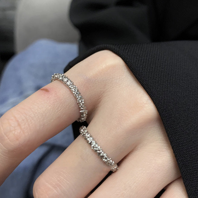 Damen Zier-Ring mit funkelndem Zirkonia-Besatz Shop Nory