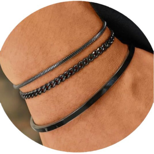 Damen modischer Armreif mit eleganter Kette Shop Nory