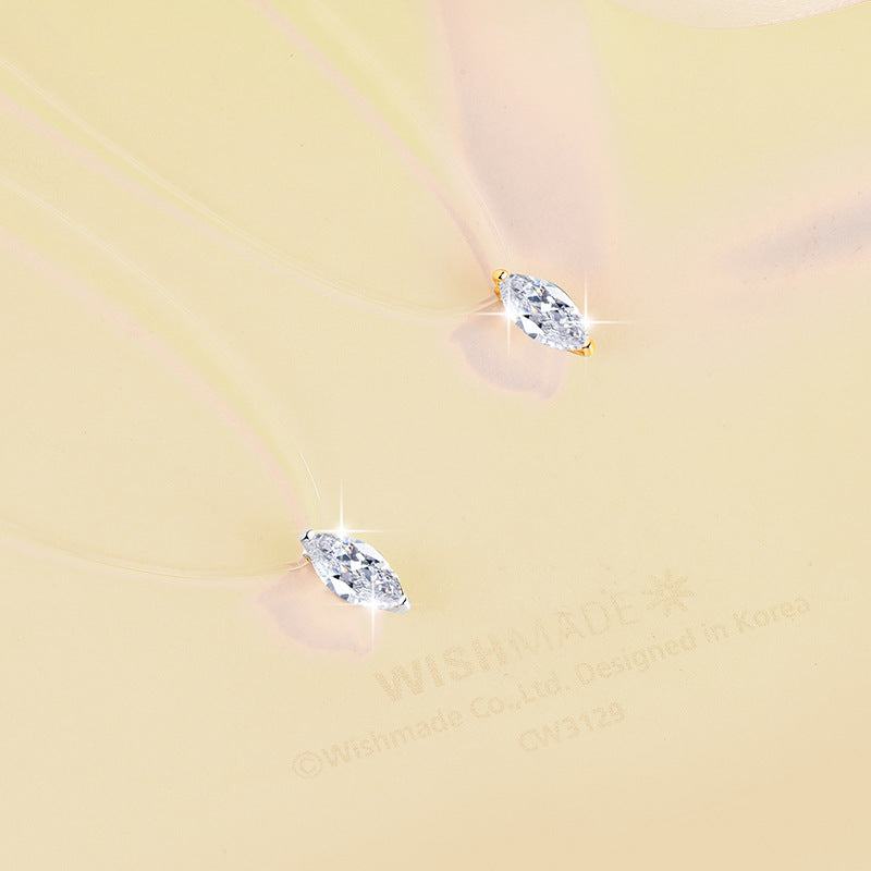Damen Halskette mit elegantem Marquise-Anhänger Shop Nory