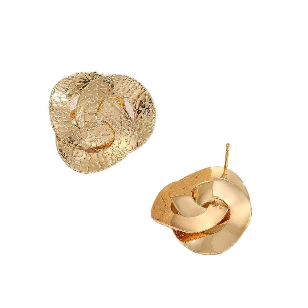 Damen Modische Ohrstecker im trendigen Knoten-Design Shop Nory