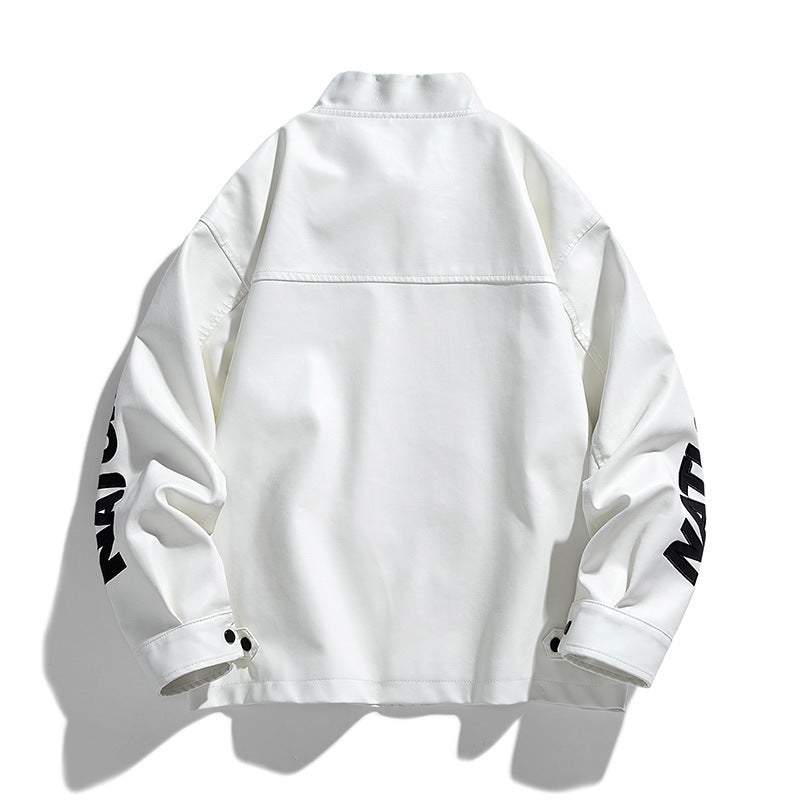 Herren Kunstlederjacke im Motorsport-Design Shop Nory