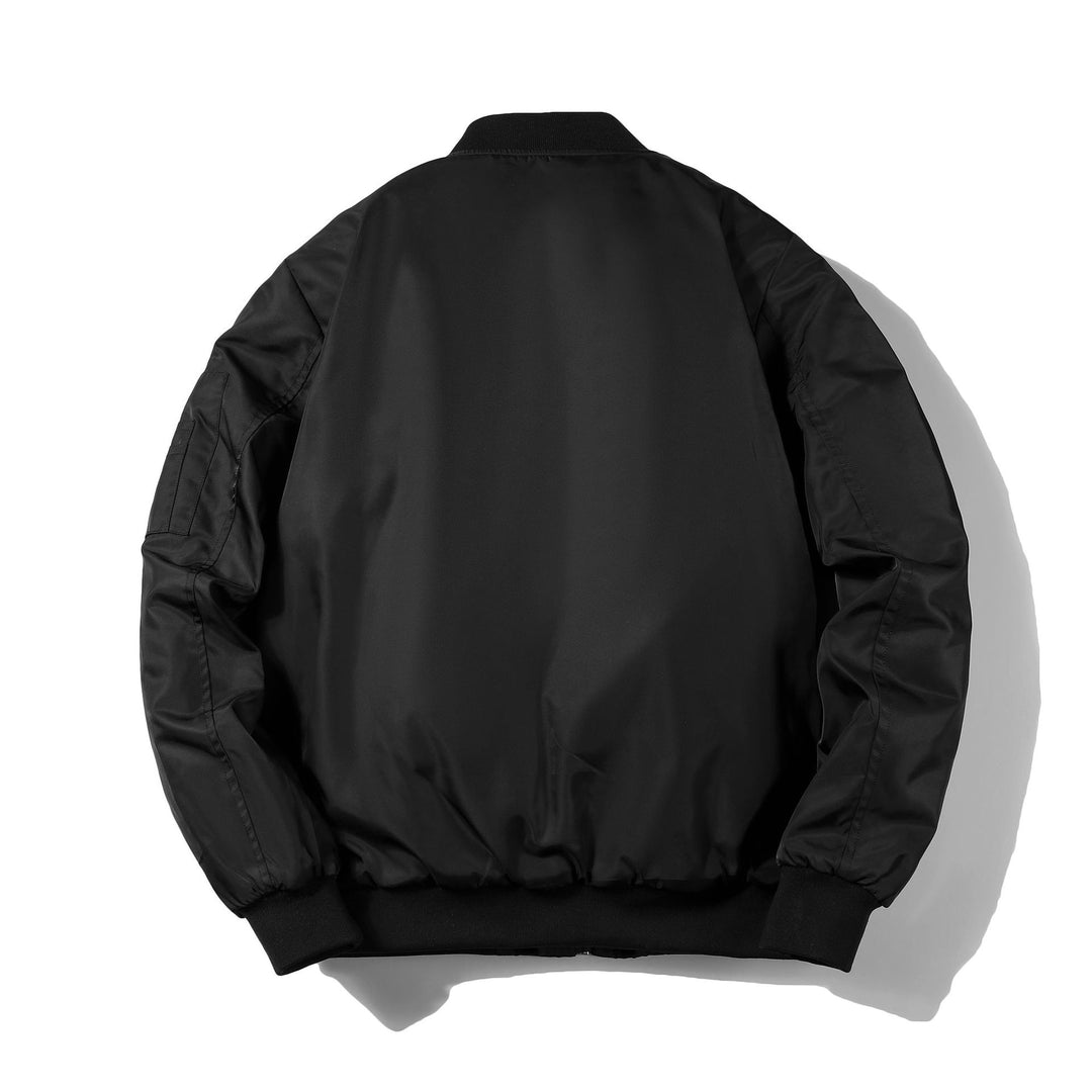 Herren Bomberjacke im Pilotenblouson‑Stil aus Nylon mit wattierter Innenfütterung und Ärmeltasche Shop Nory