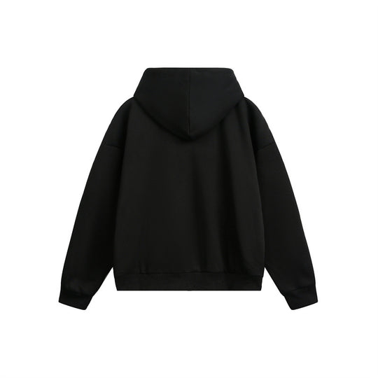 Unisex Kapuzen‑Sweatjacke mit Zweiwege‑Reißverschluss und kariertem Kapuzenfutter Shop Nory