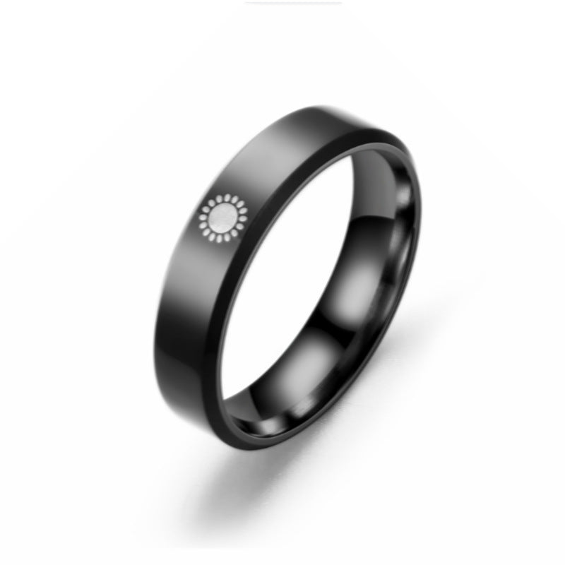 Herren Ring mit symbolischem Stern- und Mondmotiv Shop Nory