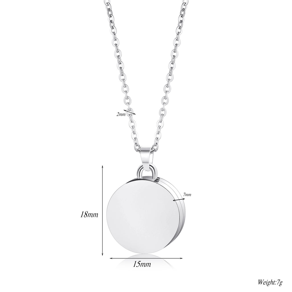 Damen personalisierte Medaillon-Halskette mit hochwertigem Edelstahl Shop Nory