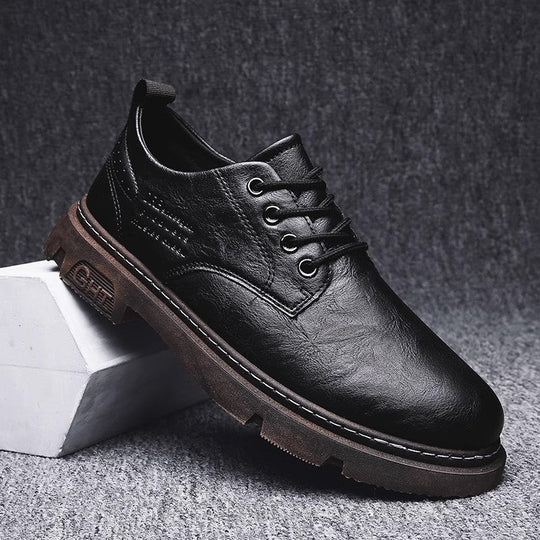 Herren Schnürschuhe aus hochwertigem Leder mit rutschfester Sohle