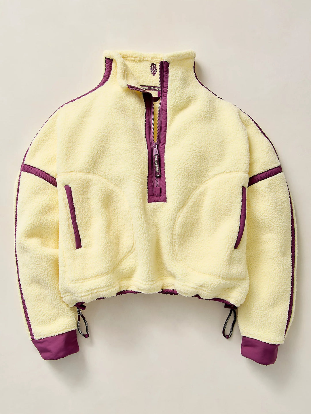Damen Modischer Fleece-Pullover mit hohem Kragen