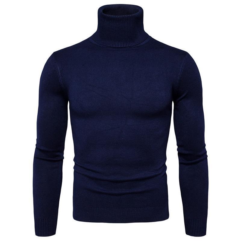 Herren Rollkragenpullover aus feiner Merinowolle