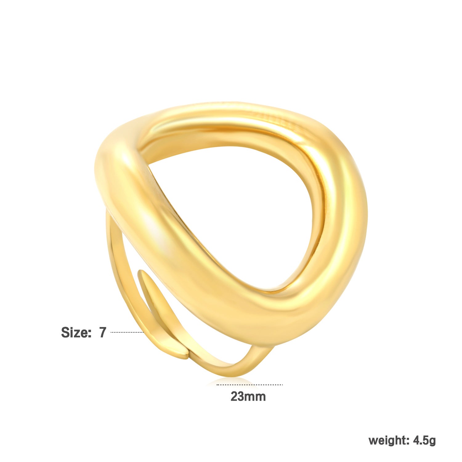 Damen verstellbarer Ring mit funkelndem Zirkonia Shop Nory