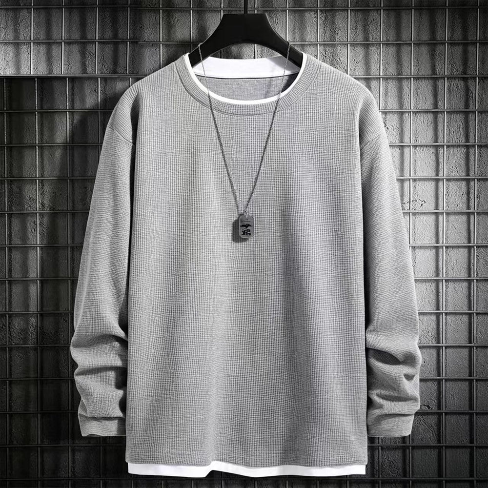 Herren Langarmshirt mit strukturiertem Design Shop Nory