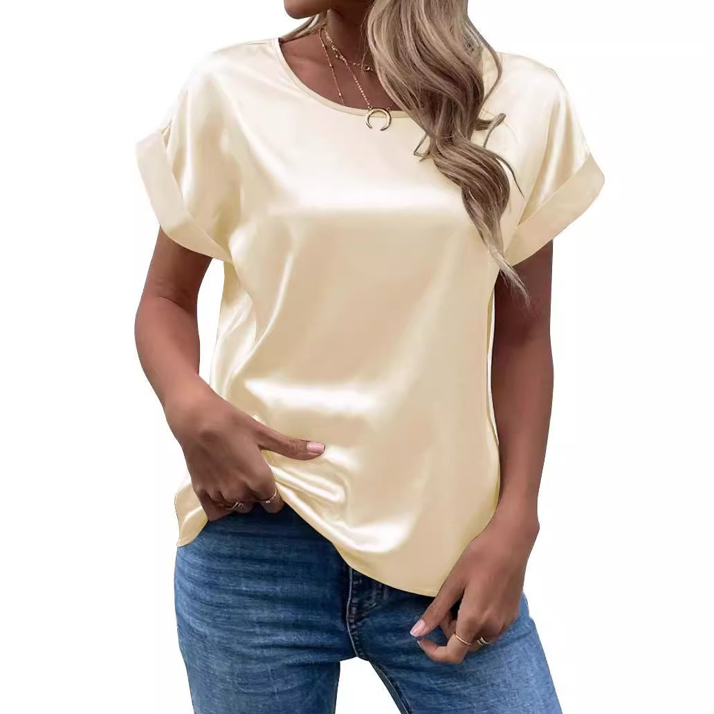 Damen Satinbluse