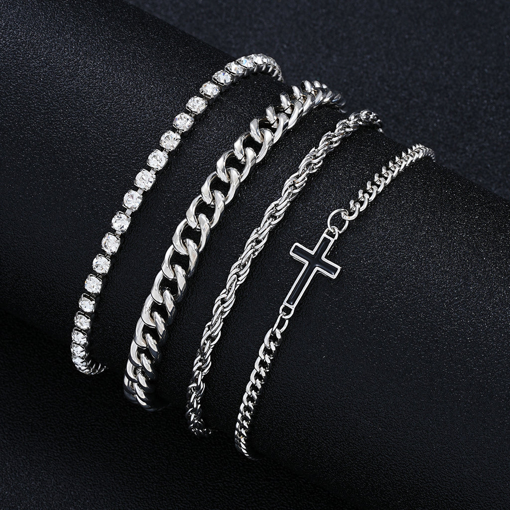 Herren Armreif-Set mit stilvollen und modernen Designelementen Shop Nory