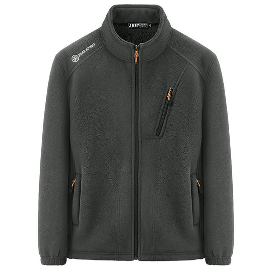 Herren Thermo‑Fleecejacke mit Sherpa‑Innenfutter, Stehkragen und Reißverschlusstaschen Shop Nory
