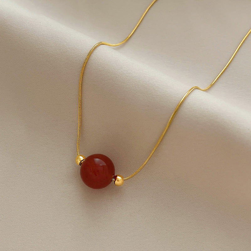 Damen Klassische Gold Anhänger Halskette Shop Nory