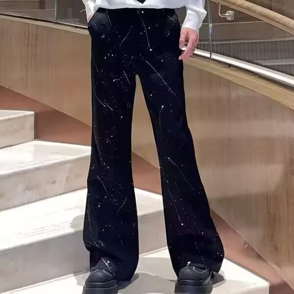 Herren Weitgeschnittene Jeans mit abstraktem Muster Shop Nory